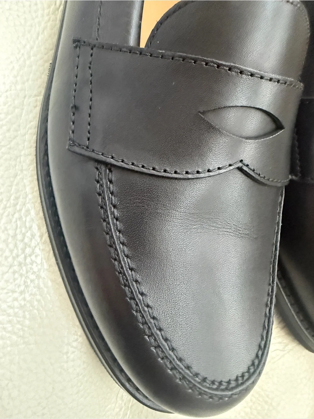 MORJAS The Ivy loafer  Black Sz 8.5 Moccasin Rubber Sole $420 Slipper